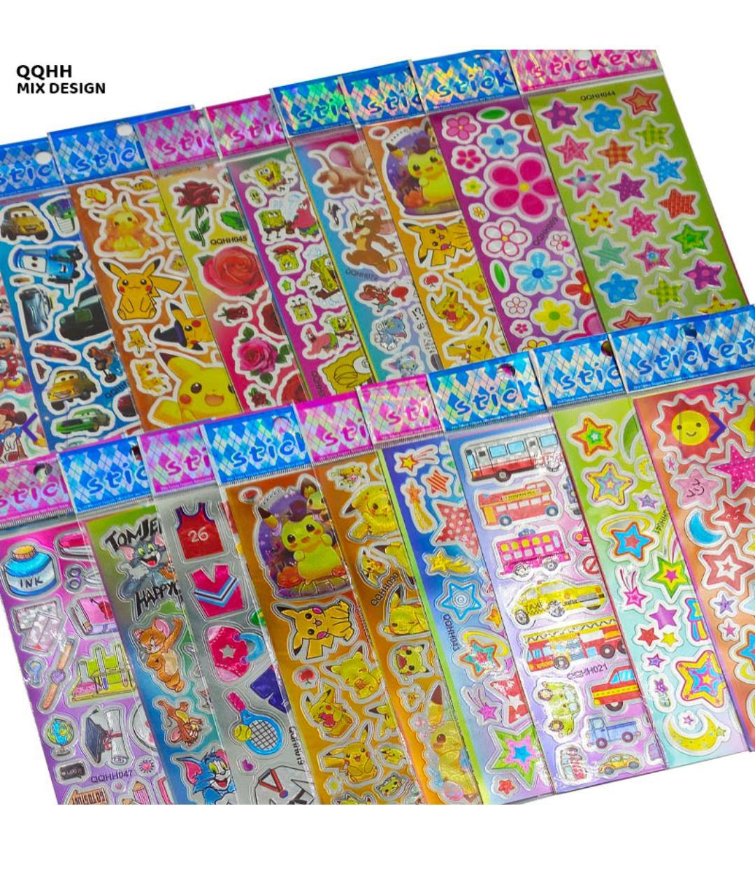 Qqhh Kids Sticker Shiny