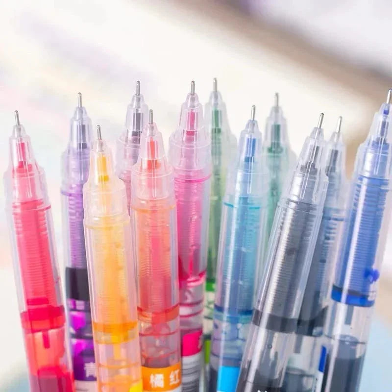 Artist Fluid Gel pen with fine Japanese tips l Doodling, Mandala Pens, Scrapbooking l pack of 6 colors