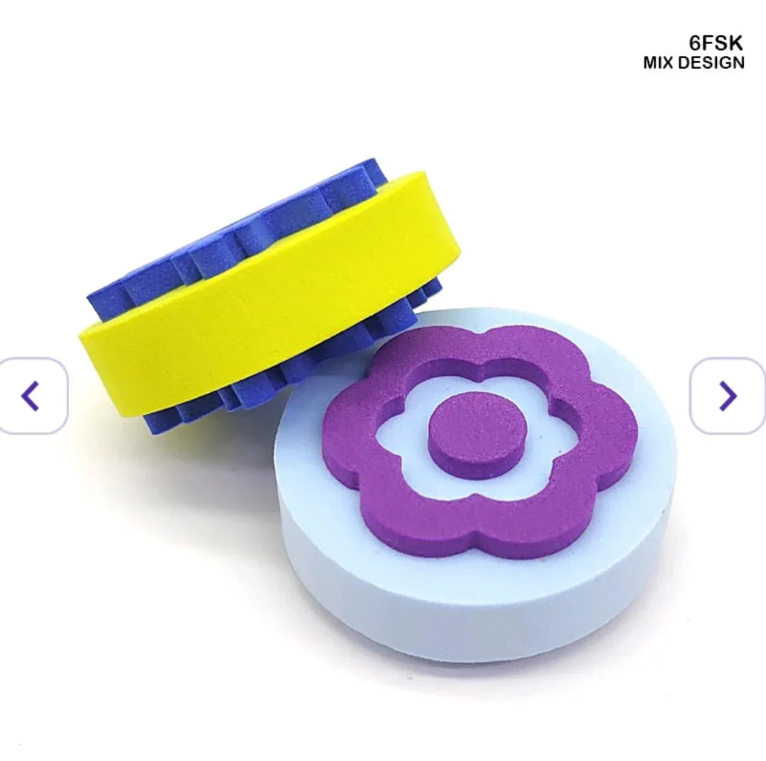 6Pc Foam Stamp Kids Design (6Fsk)