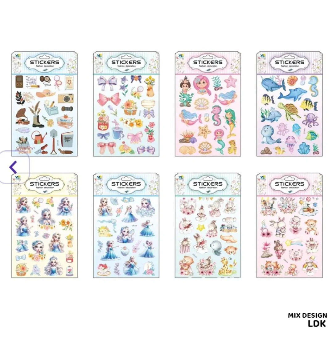 Ldk Sticker Fashion Decoration Silver Border