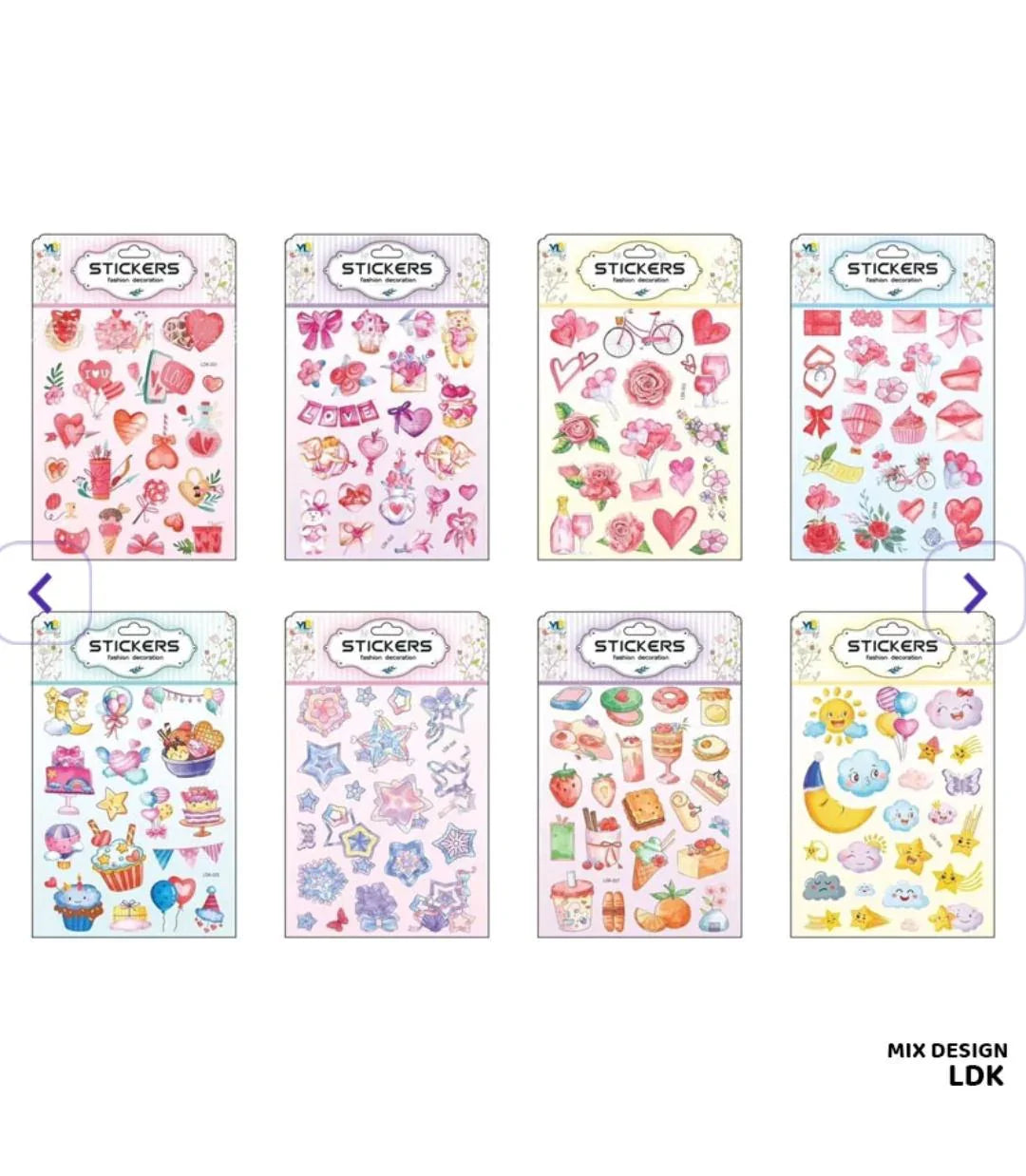 Ldk Sticker Fashion Decoration Silver Border