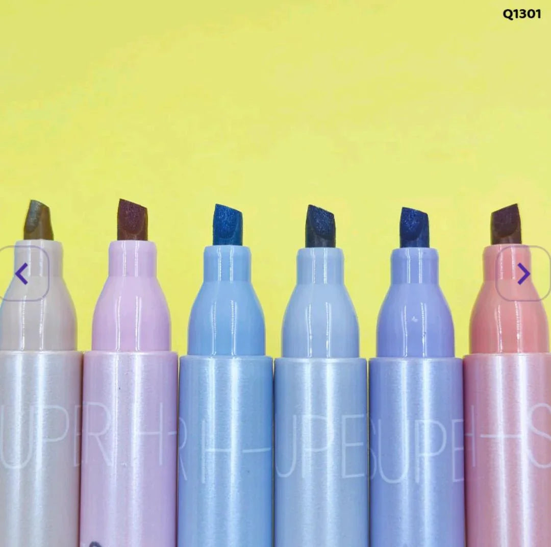 Q1301 Half Sugar Highlighter 6Pc
