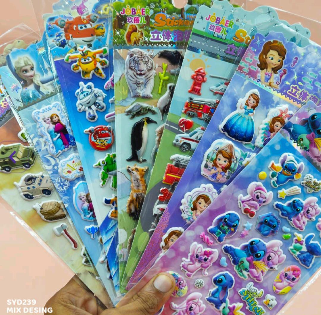 Syd239 Ss Kids Embossed Sticker