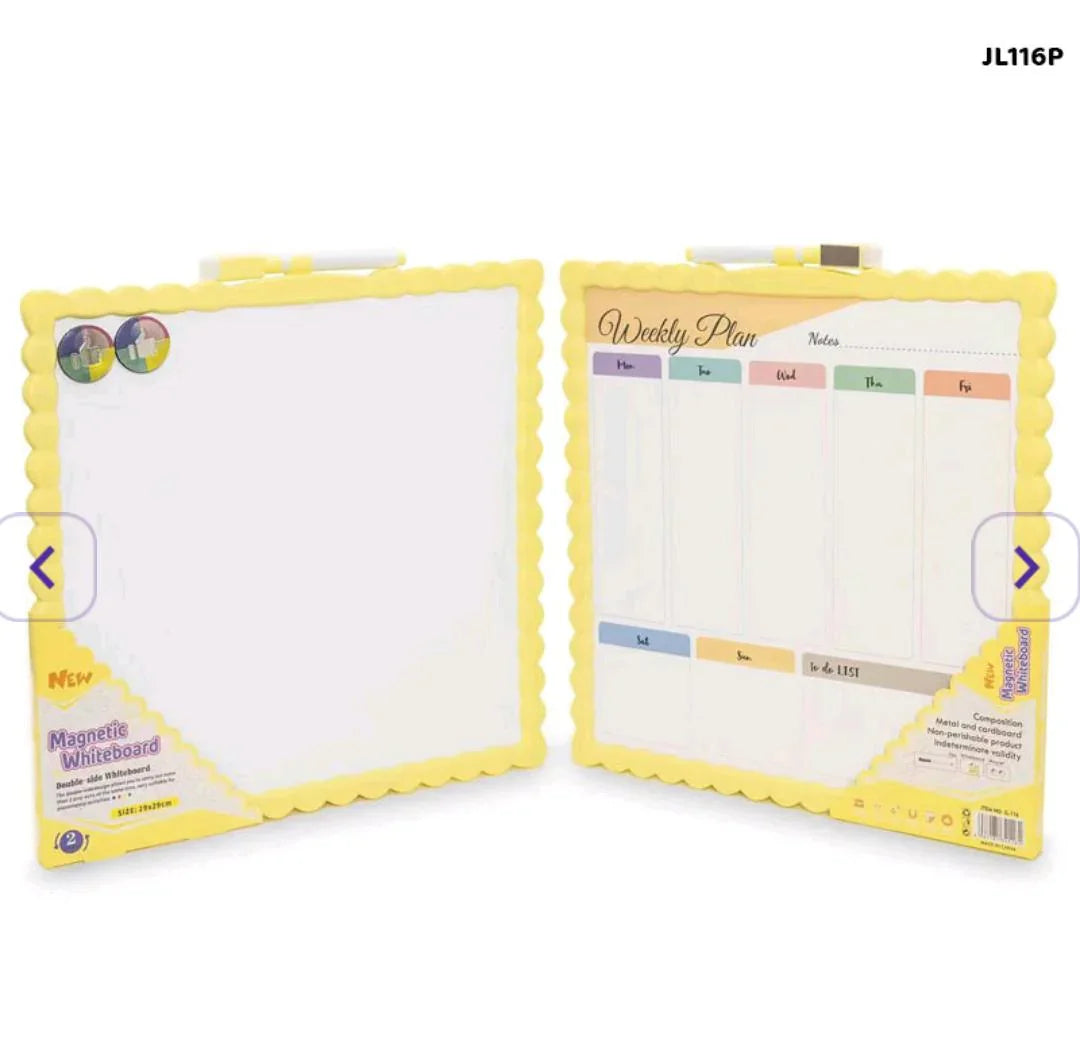 Jl116P Writing White Board Magnetic 29X29Cm Planner