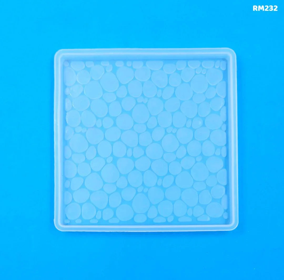 Rm232 Silicon Mozak Coaster Mold 4 Inch Square