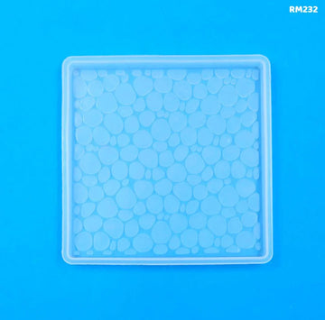 Rm232 Silicon Mozak Coaster Mold 4 Inch Square
