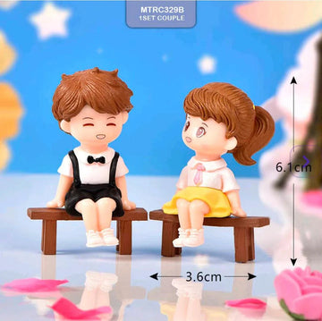 Miniature Model Mtrc329B 1 Set Of Couple Without Stool