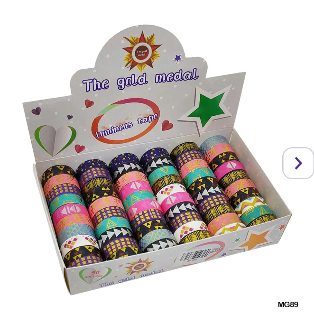 Washi Tape Gold Medal 60Pc 15Mm*3Mmtr (Mg89)