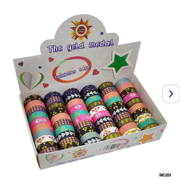 Washi Tape Gold Medal 60Pc 15Mm*3Mmtr (Mg89)