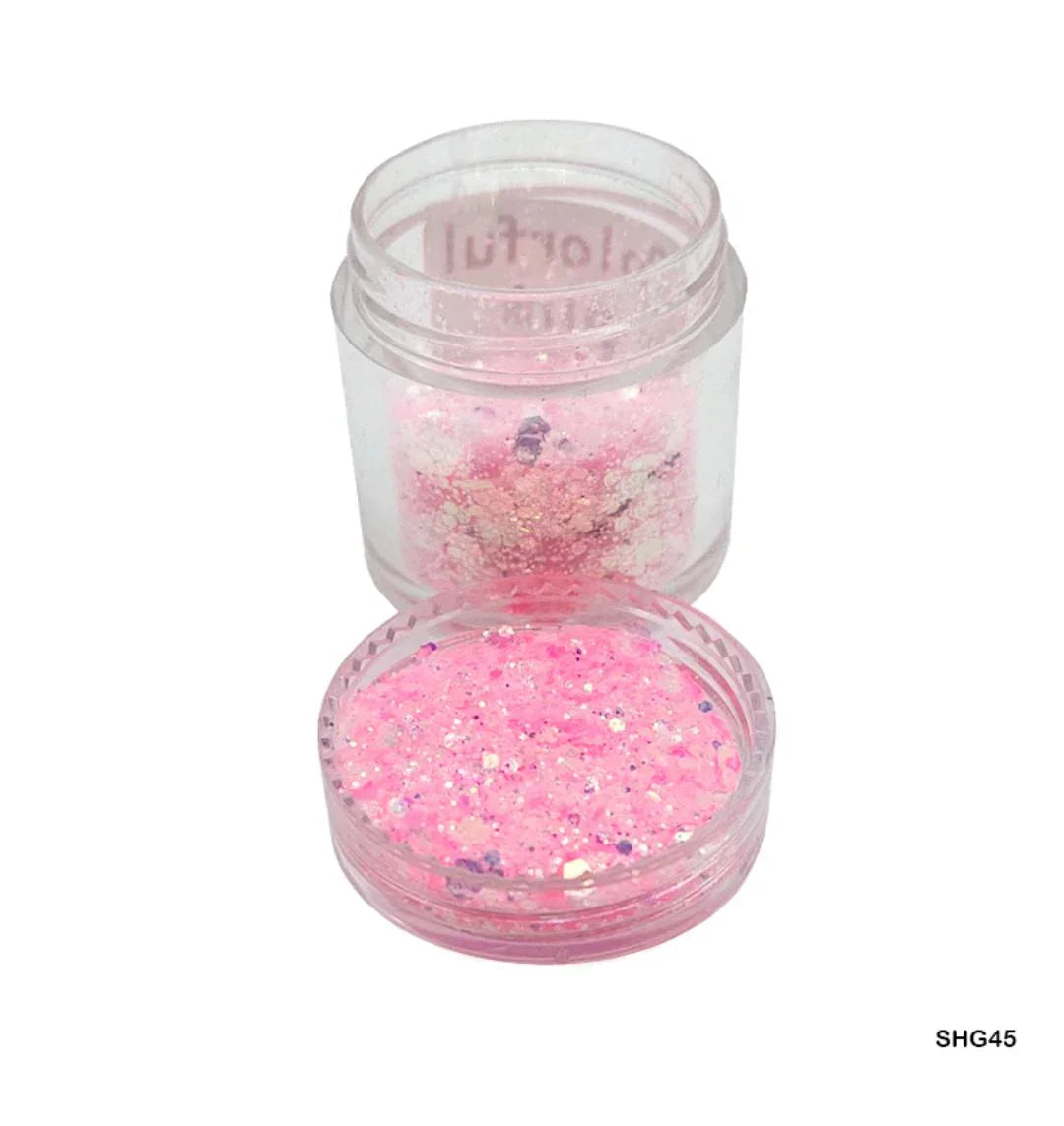Shg45 Shimmer Glitter Colorful Pink