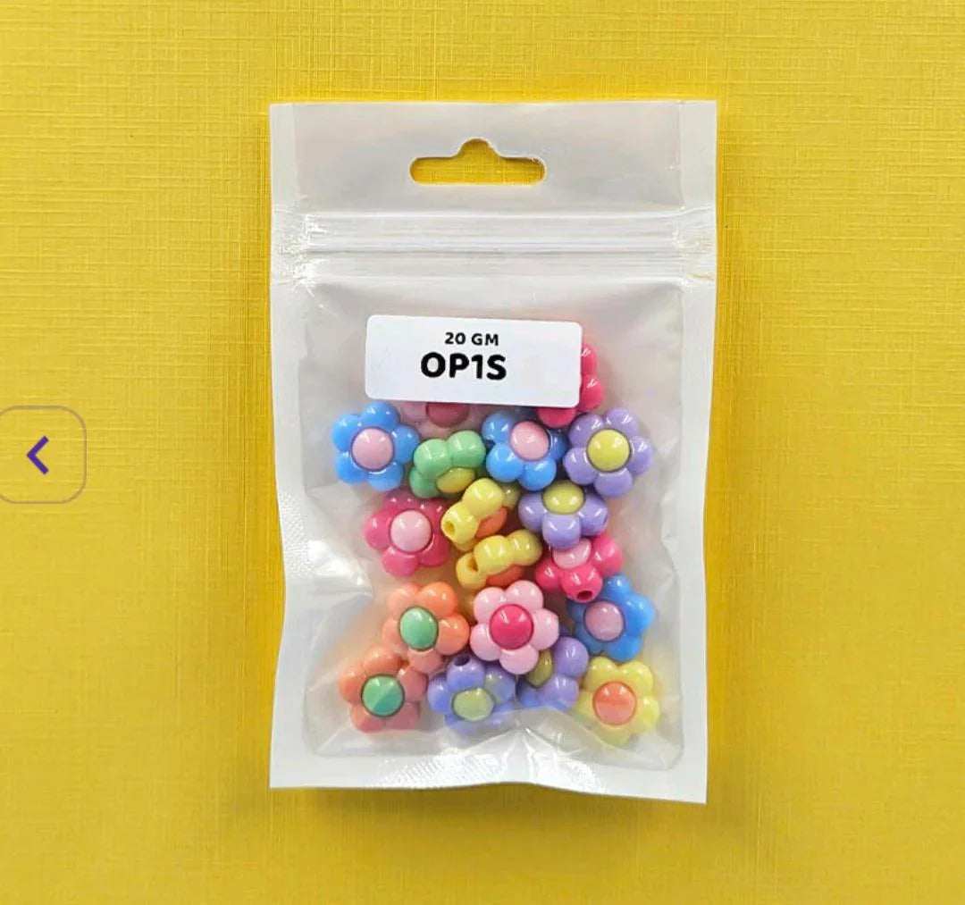 Op1S Craft Beads Plastic 20Gm