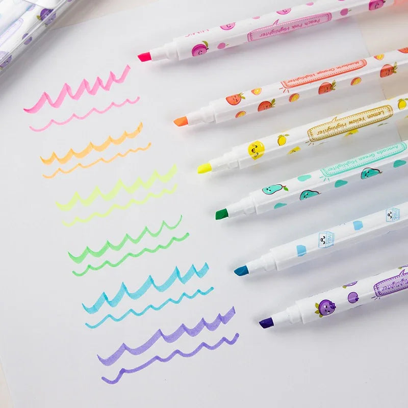 Pastel Highlighters with fragrance I (1 Pack: 6 Highlighters)