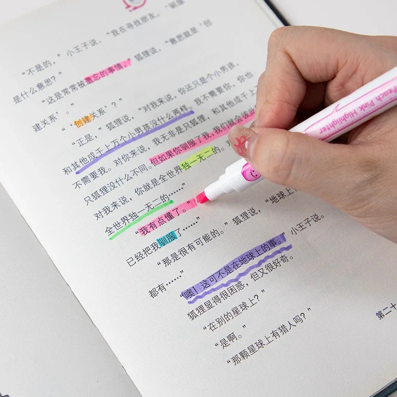 Pastel Highlighters with fragrance I (1 Pack: 6 Highlighters)