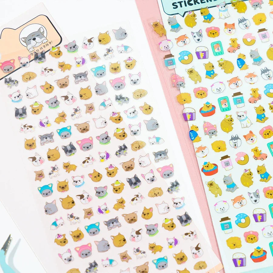 Cute animal emoji sticker l pack of 1 sheet