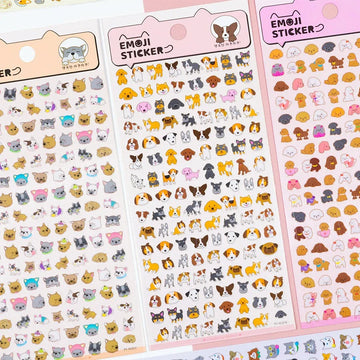 Cute animal emoji sticker l pack of 1 sheet