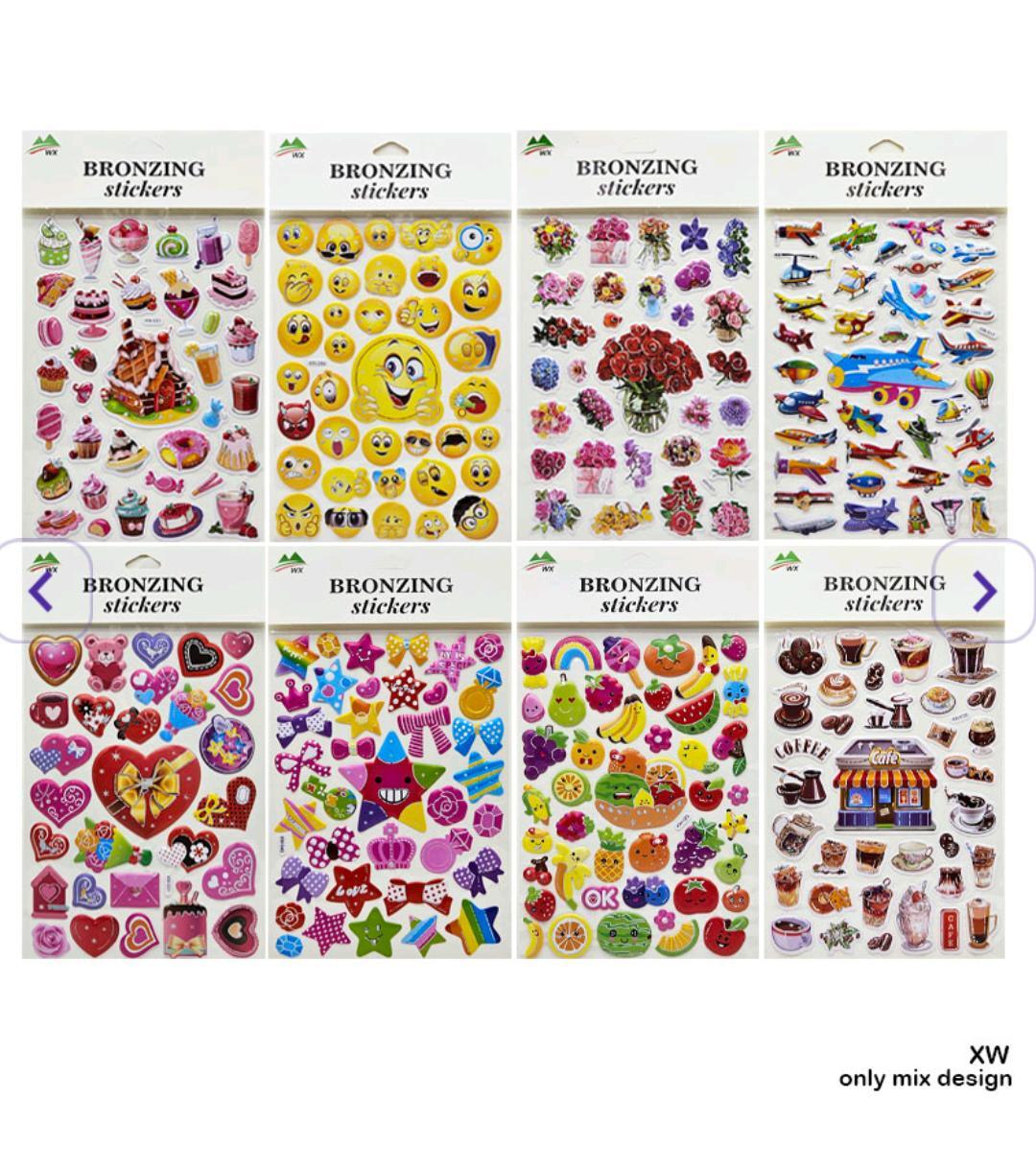 Xw Bronzing Kids Stickers