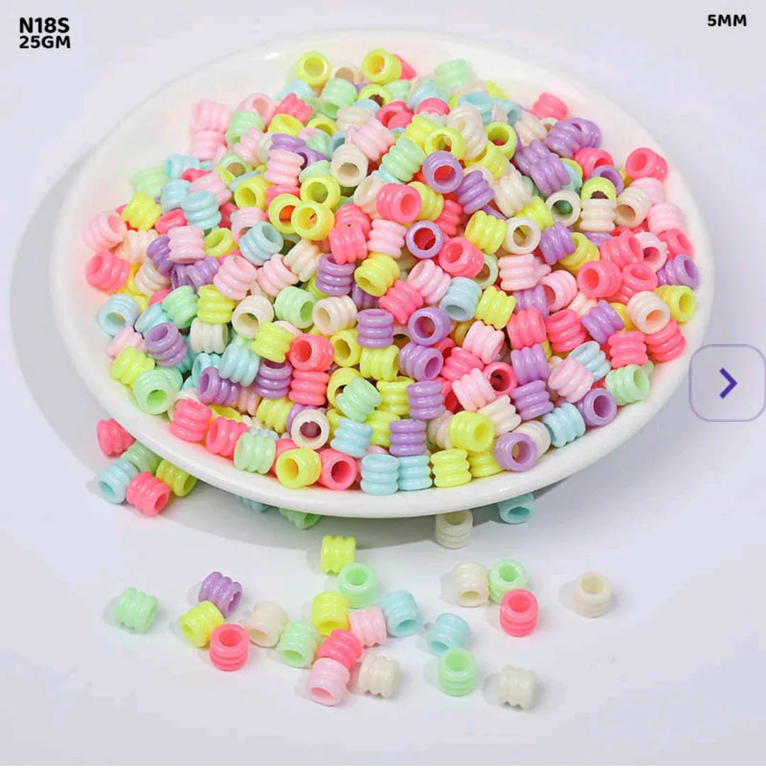 N18S Craft Beads Plastic 25Gm