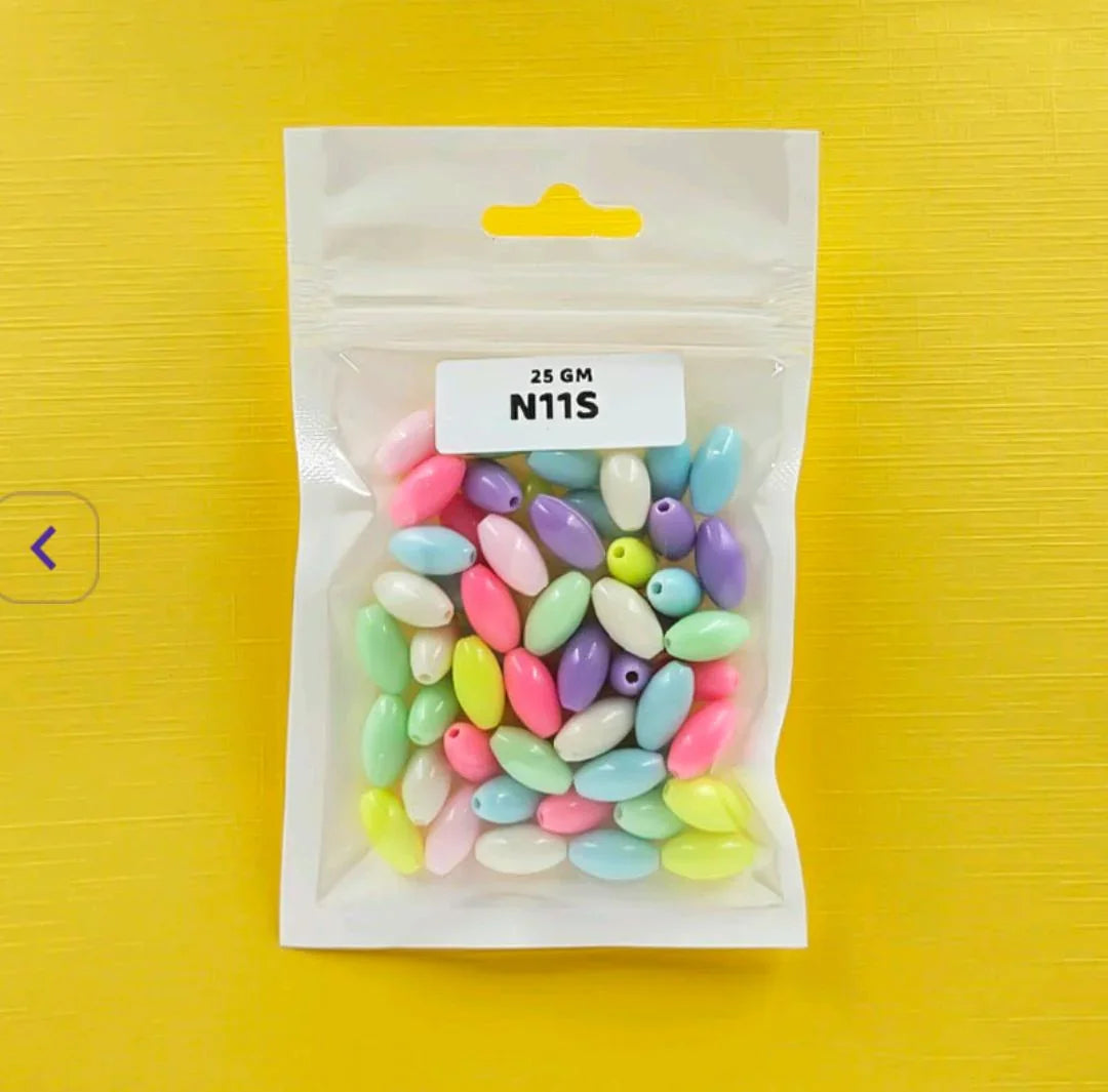 N11S Craft Beads Plastic 25Gm