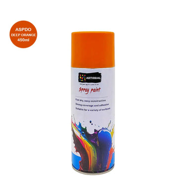 Aspdo Artorial Spray Paint Deep Orange 450Ml