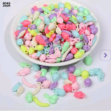N14S Craft Beads Plastic 25Gm