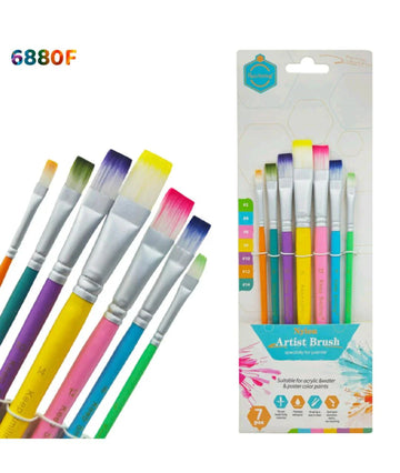 7Pc Paint Brush Multi F (6880F)