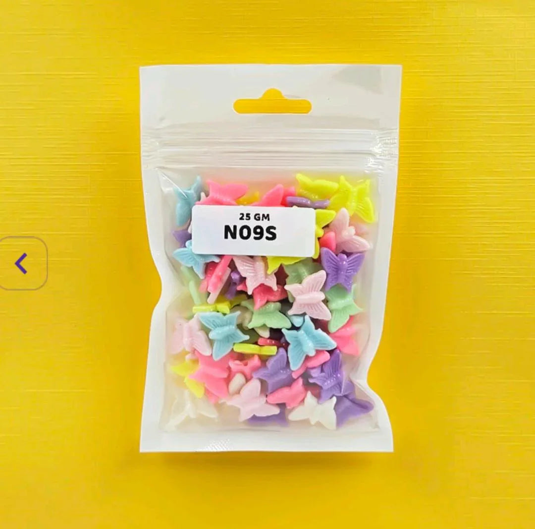 N09S Craft Beads Plastic 25Gm
