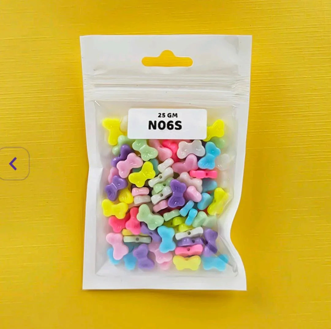 N06S Craft Beads Plastic 25Gm