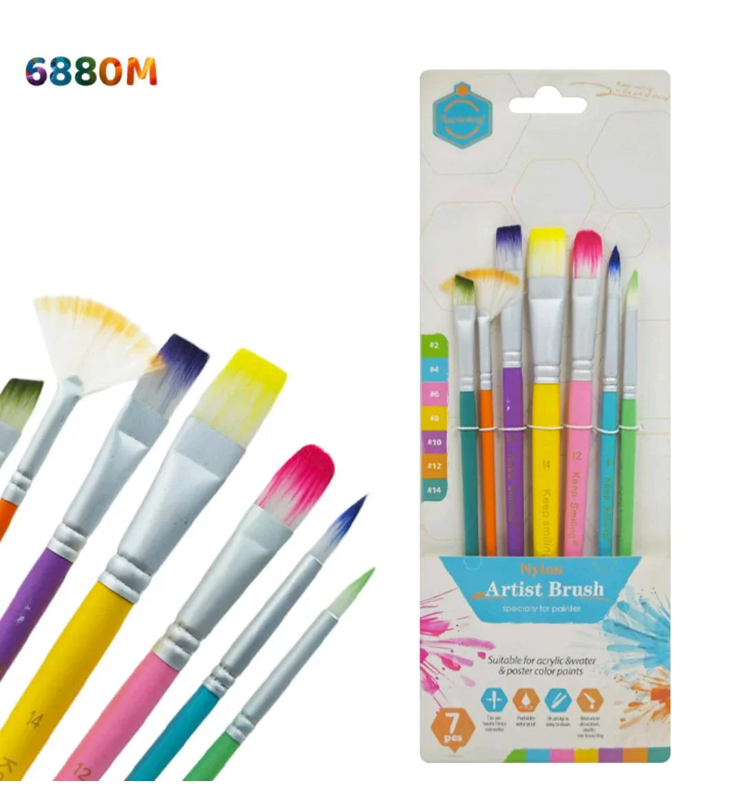 7Pc Paint Brush Multi M (6880M)