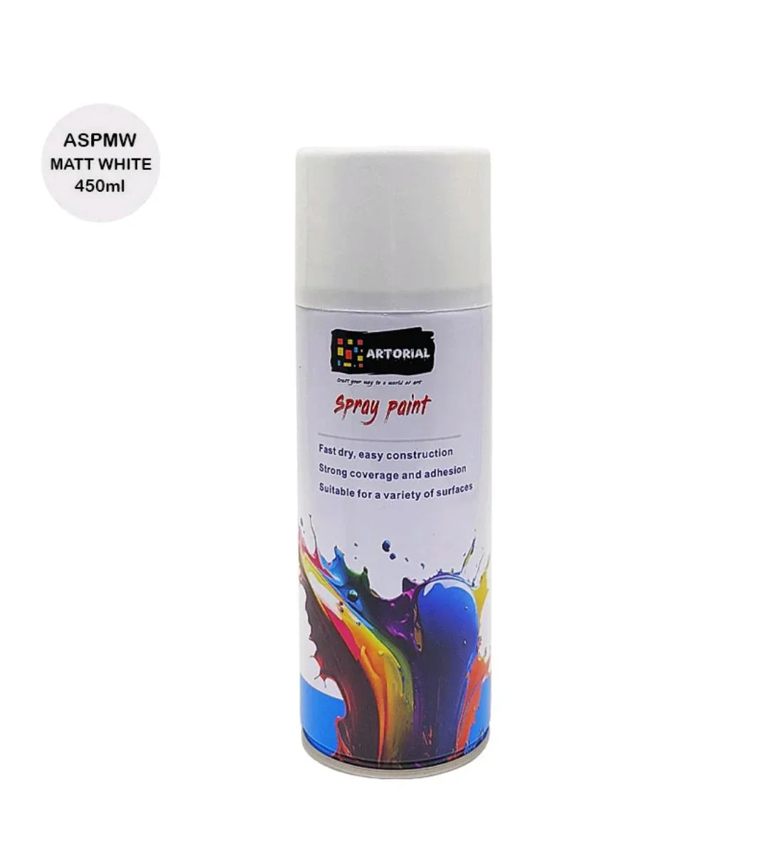 Aspmw Artorial Spray Paint Milky White 450Ml