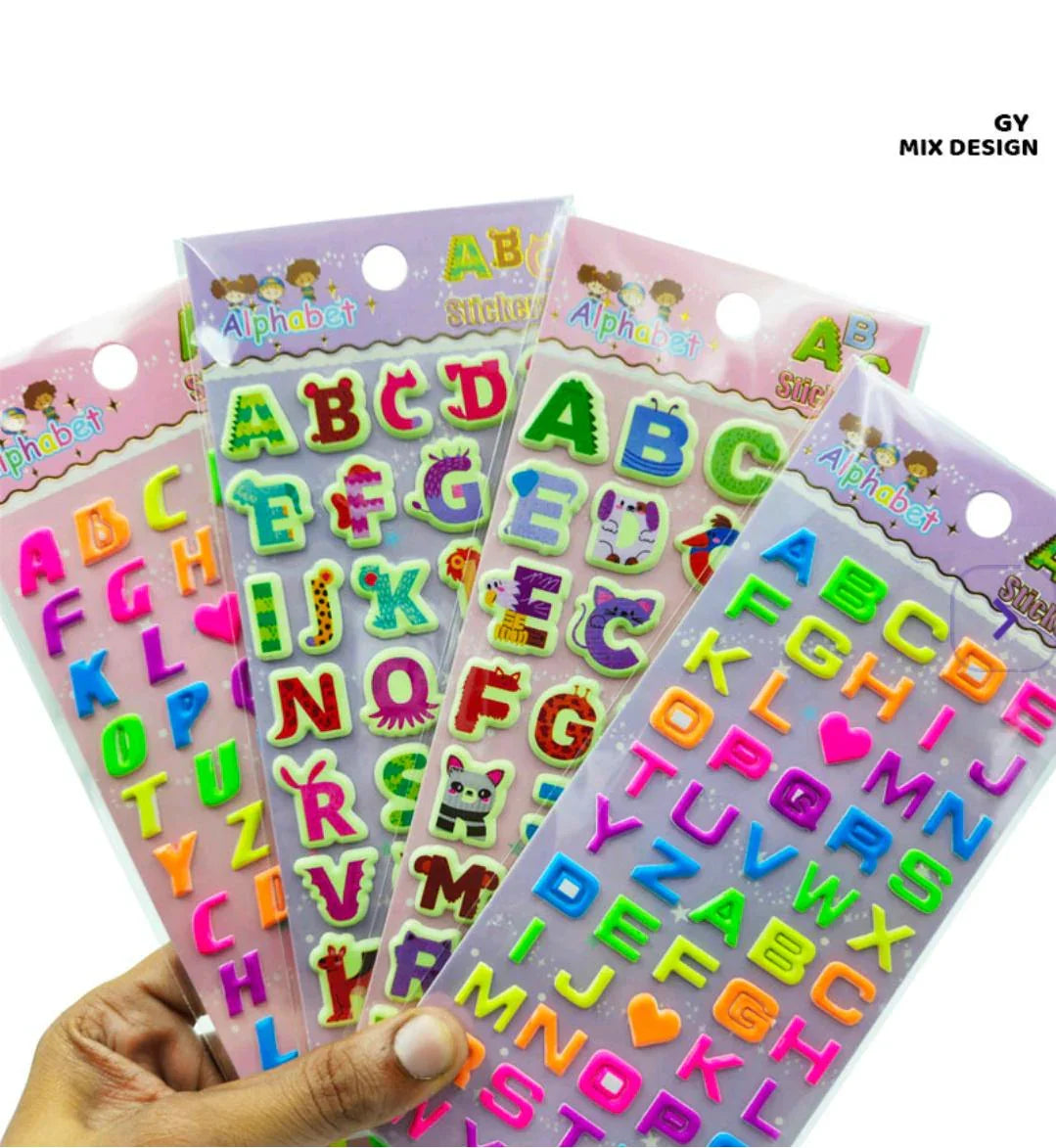 Gy Alphabet And Number Sticker