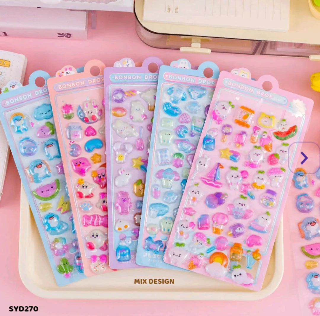 Syd270 Cute 3D Bonnon Drop Sticker