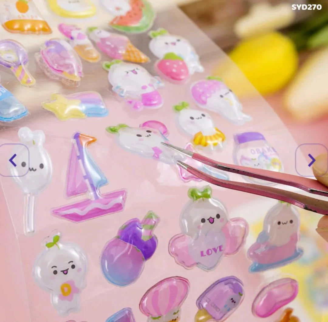 Syd270 Cute 3D Bonnon Drop Sticker