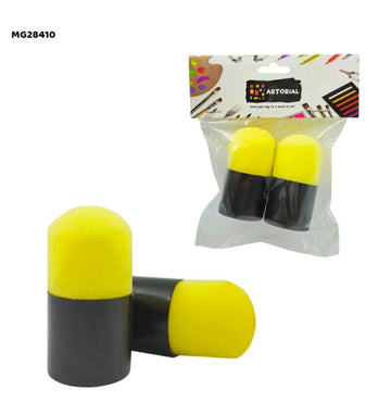 Mg28410 2Pc Yellow Sponge Black Handle