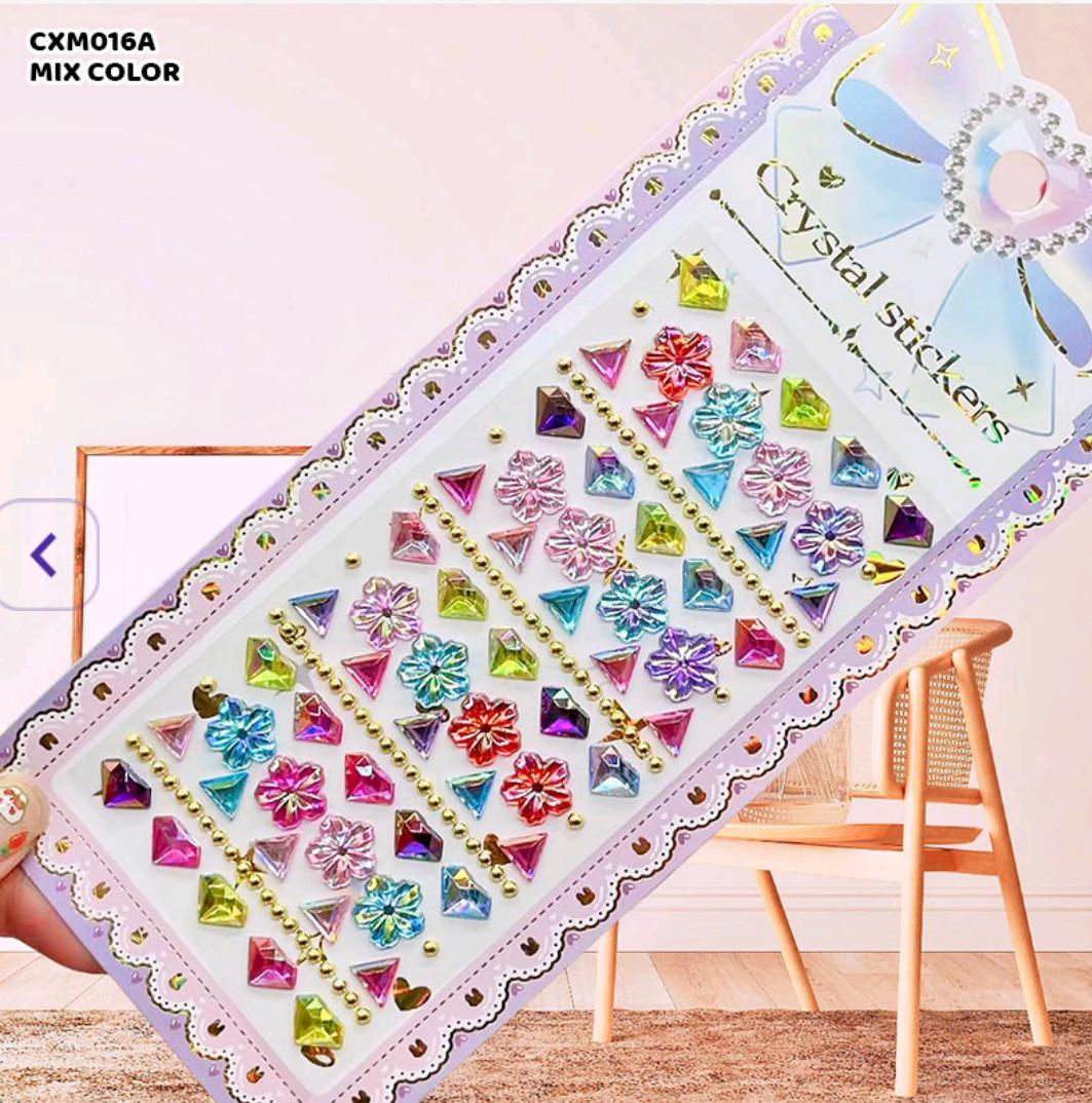 Cxm016A Crystal Sticker Flower Gem