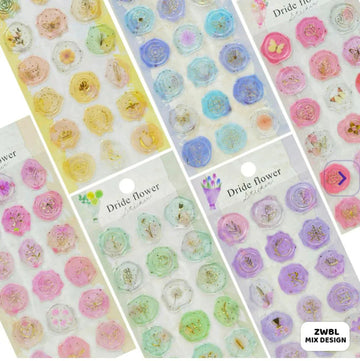 Zwby Wax Stamp Style Craft Sticker