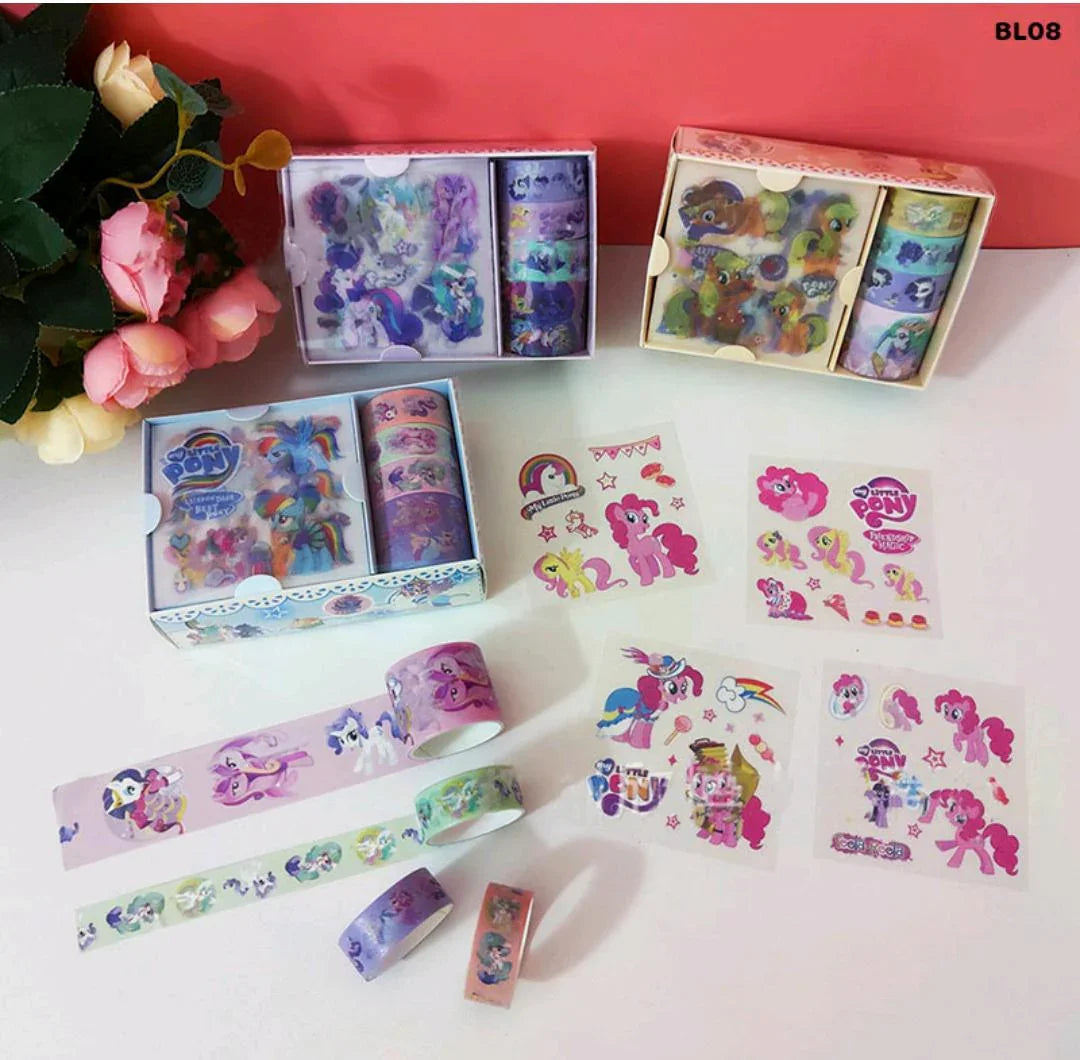 Bl08 Stcker N Tape Set My Little Pony