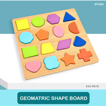 Wt Wooden 8X8 Geometric Shape Board (Wtnb3)