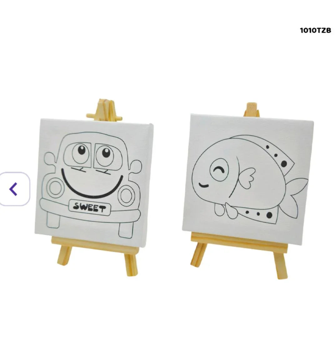 Mini Canvas And Easel Printed 1010Tzb
