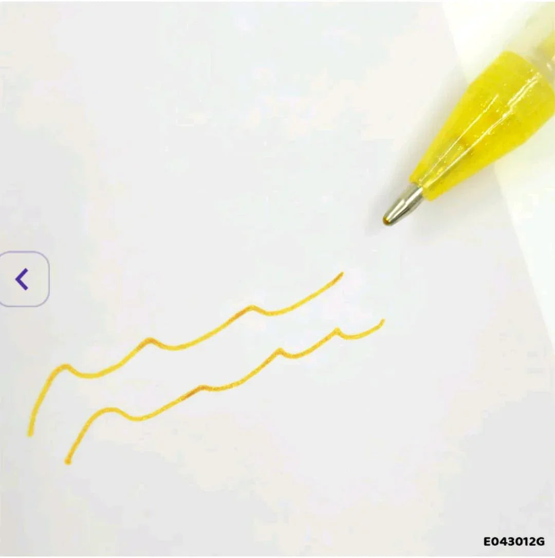 E043012G 12Pcs Highlight Pen Gold 0.8Mm