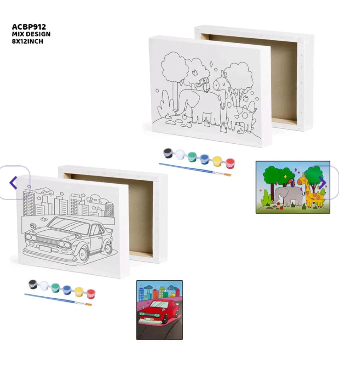 Canvas Board Premarked 9X12 Inch (Acbp912)