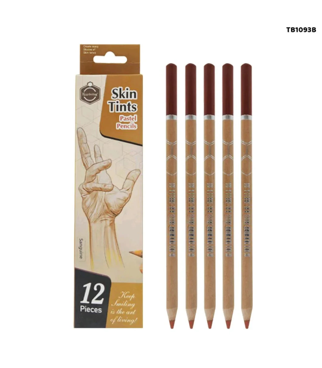 Tb1093B Skin Tints Pastel 12 Pencils Sanguine