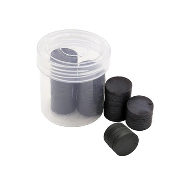 Magnet Button Black Round 25X3Mm 30Pcs Raw25X3