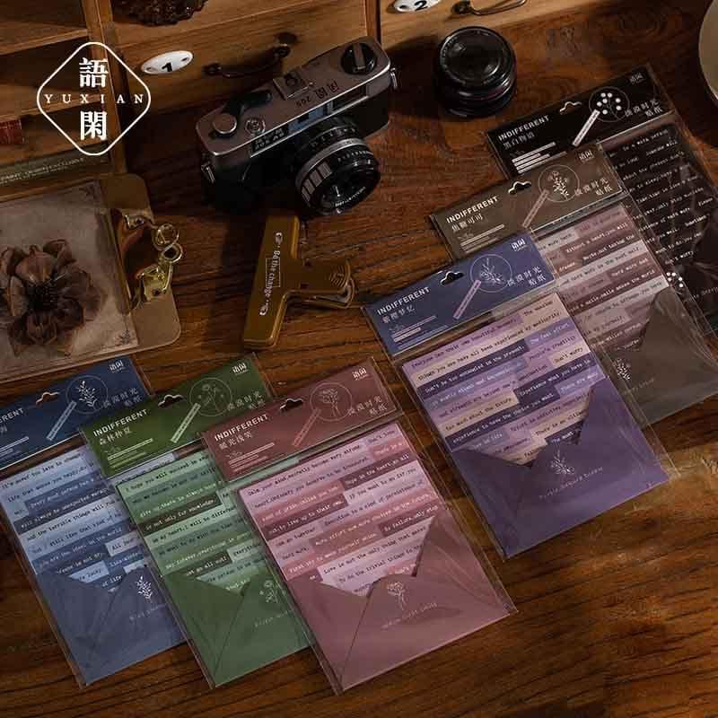 Wxlt Purple Sakura Sticker 3 Sheet