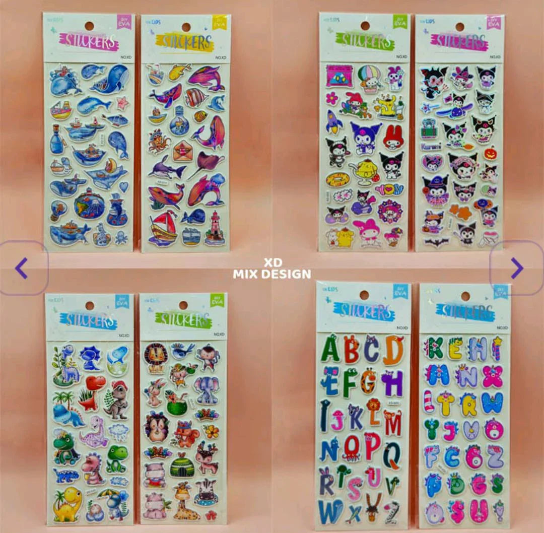 Xd Funny Cartoon Print Sticker (Xd)