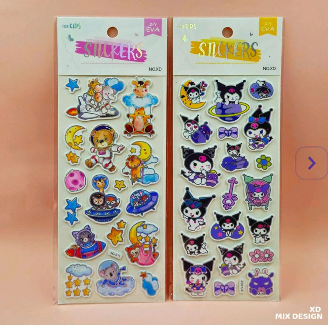 Xd Funny Cartoon Print Sticker (Xd)