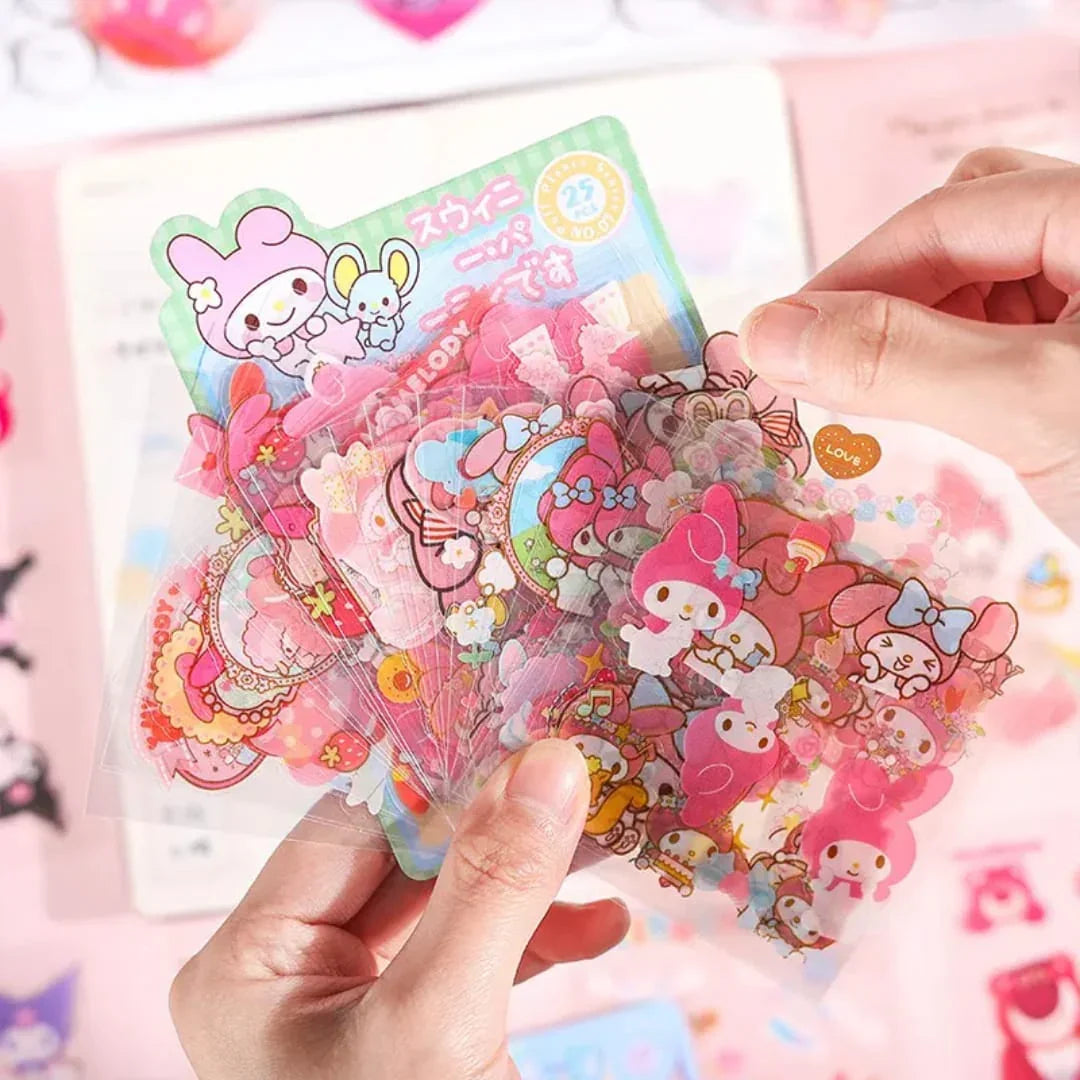 Yde25 25Pc Cartoon Print Kids Sticker