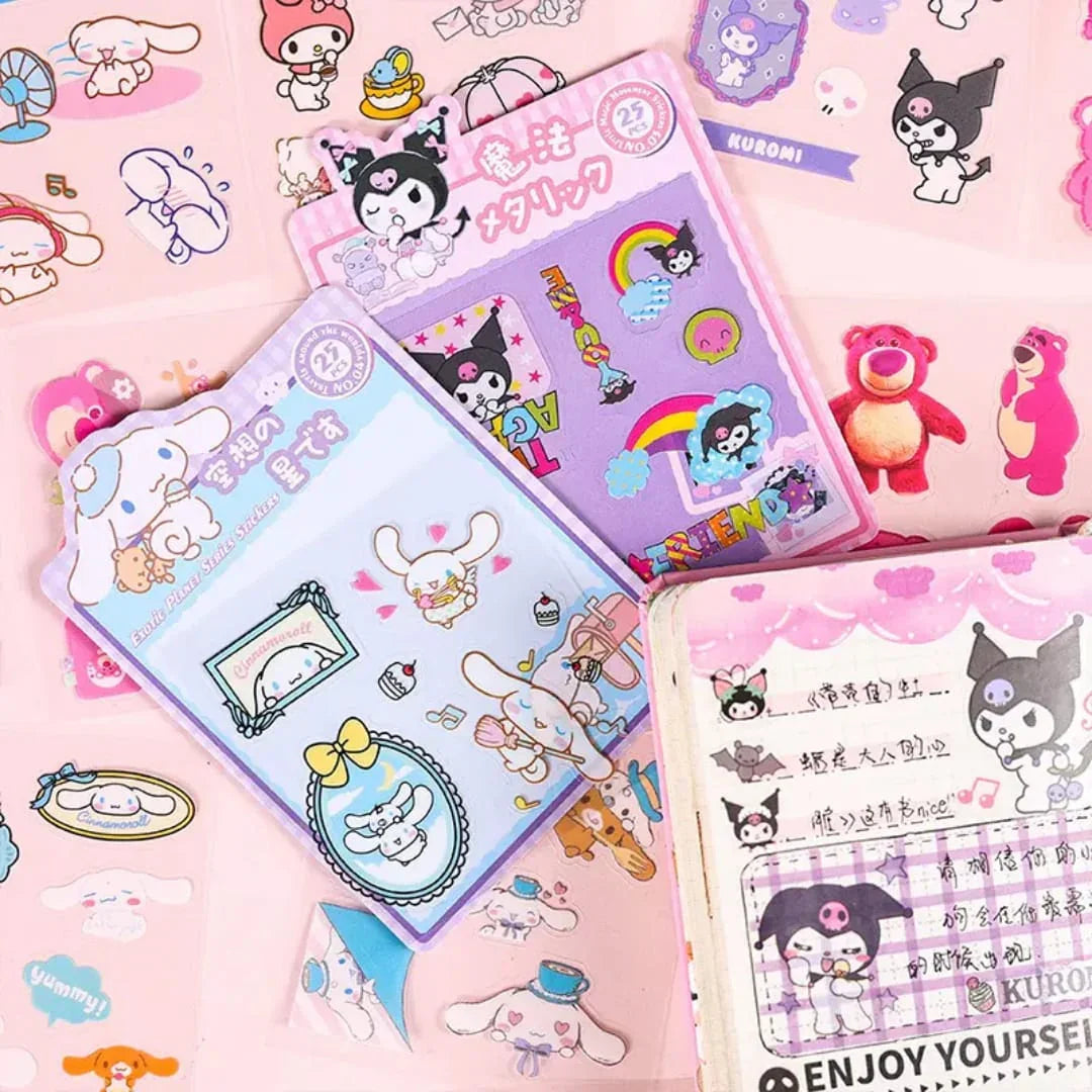 Yde25 25Pc Cartoon Print Kids Sticker