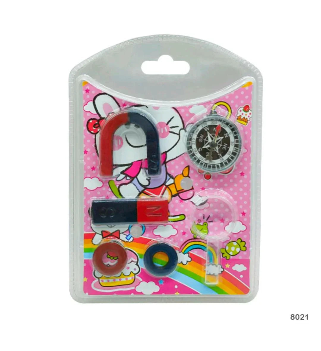 8021 Magnet Game With Compass 6Pcs