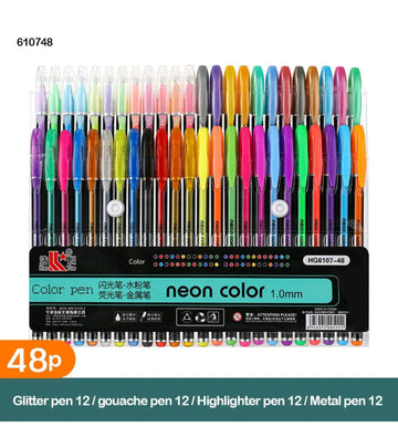 Hg6107-48Pc Neon Colour Pen (610748)