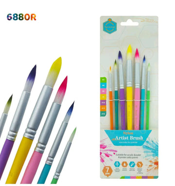 7Pc Paint Brush Multi R (6880R)